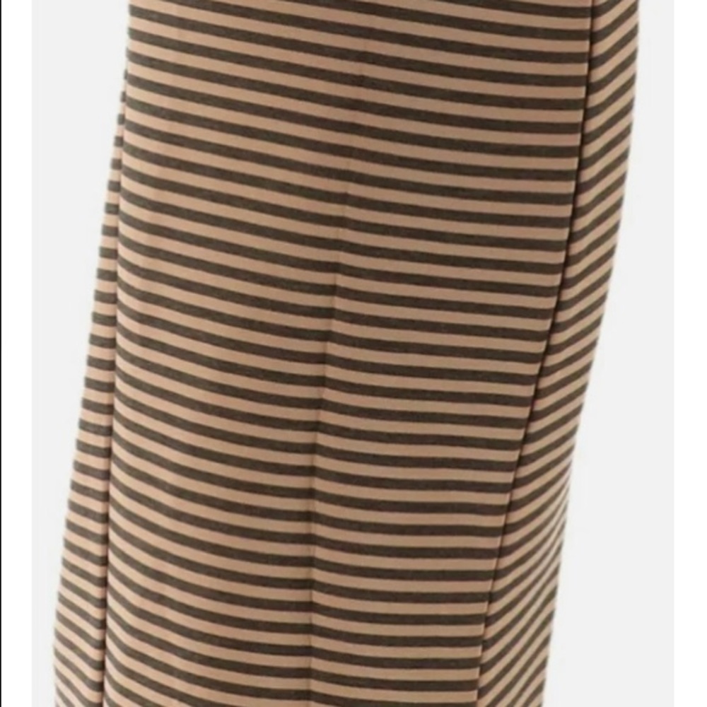 G.I.L.I. Asymmetrical Stripe Faux Wrap Scuba Skirt “Doe” Sexy Career Size 2 New - Picture 7 of 7